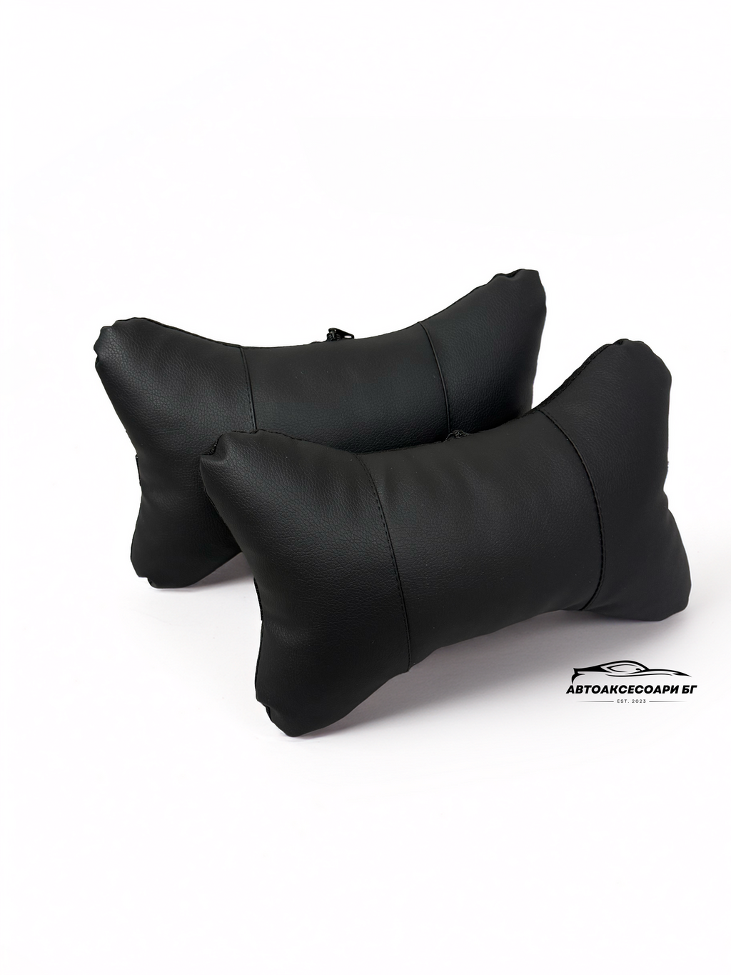 Възглавничка за комфорт и правилна стойка - Черна кожа
