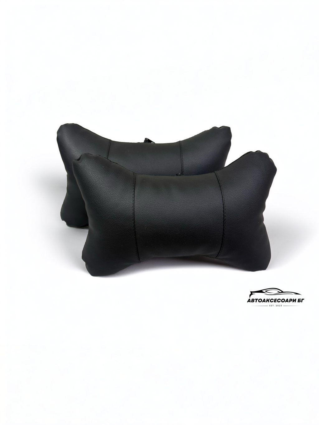 Възглавничка за комфорт и правилна стойка - Черна кожа