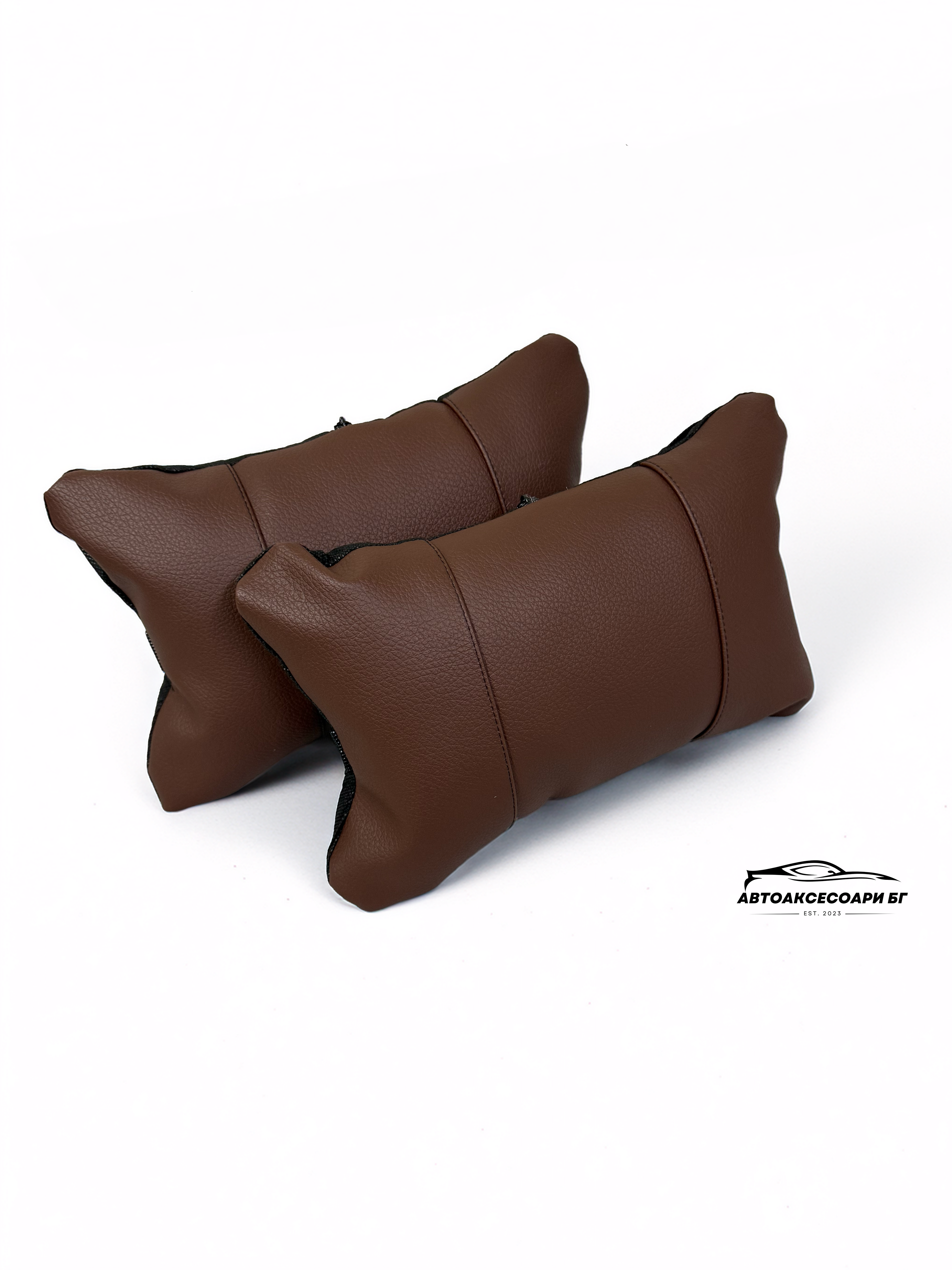 Възглавничка за комфорт и правилна стойка - Кафява кожа