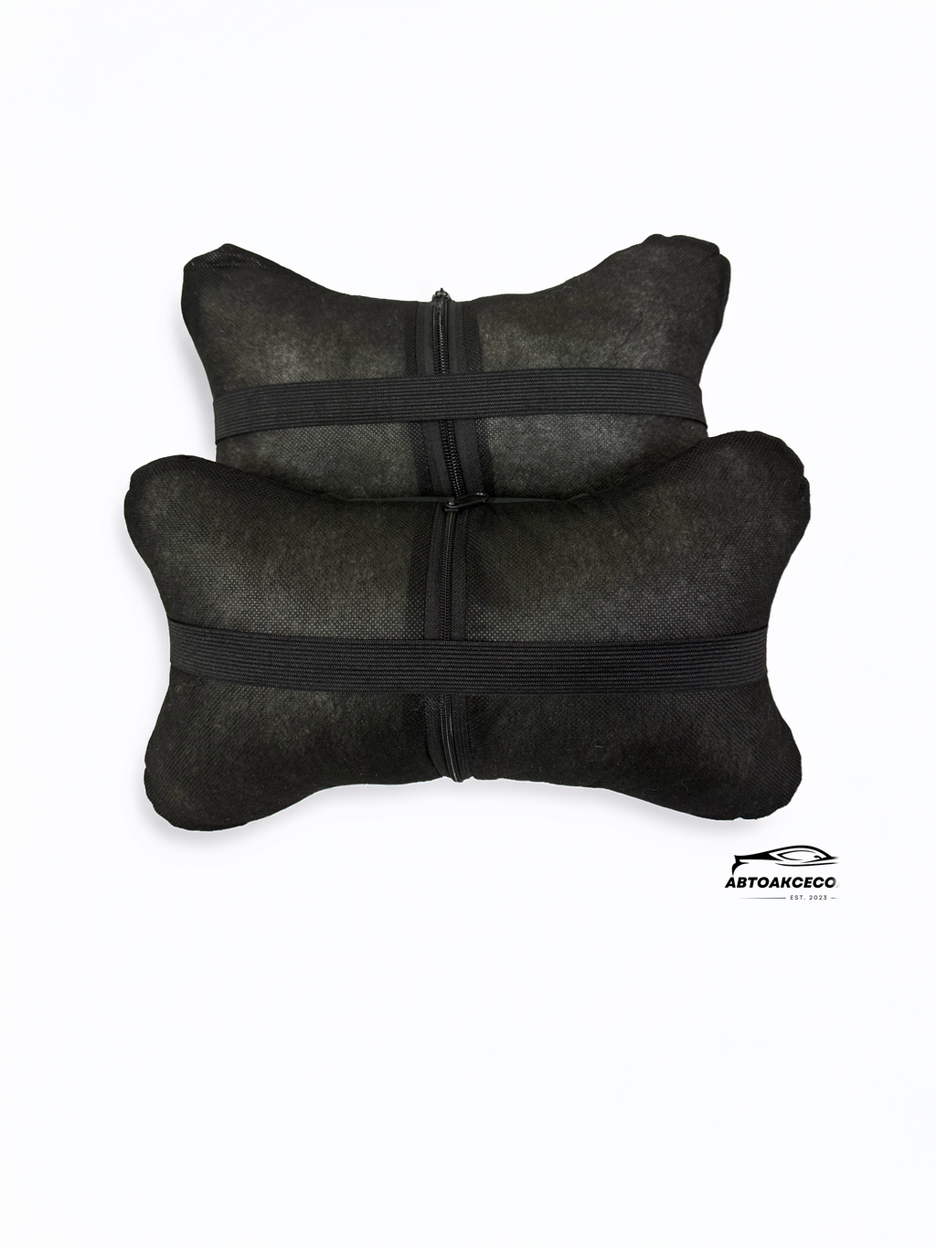 Възглавничка за комфорт и правилна стойка - Червена и черна кожа с бродерия